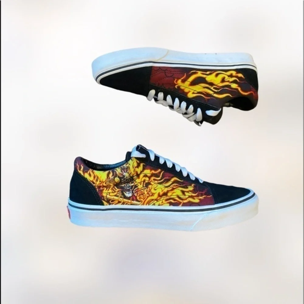 Vans Old Skool Samurai Rising Black Sneaker Skate Shoe - Picture 3 of 10
